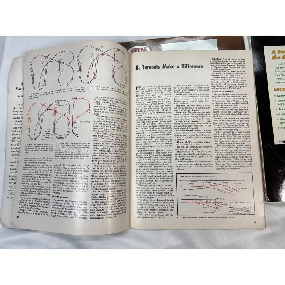 Atlas HO Scale Model Railroad Book Lot – Wiring, Layout Guides, Catalogs Manual